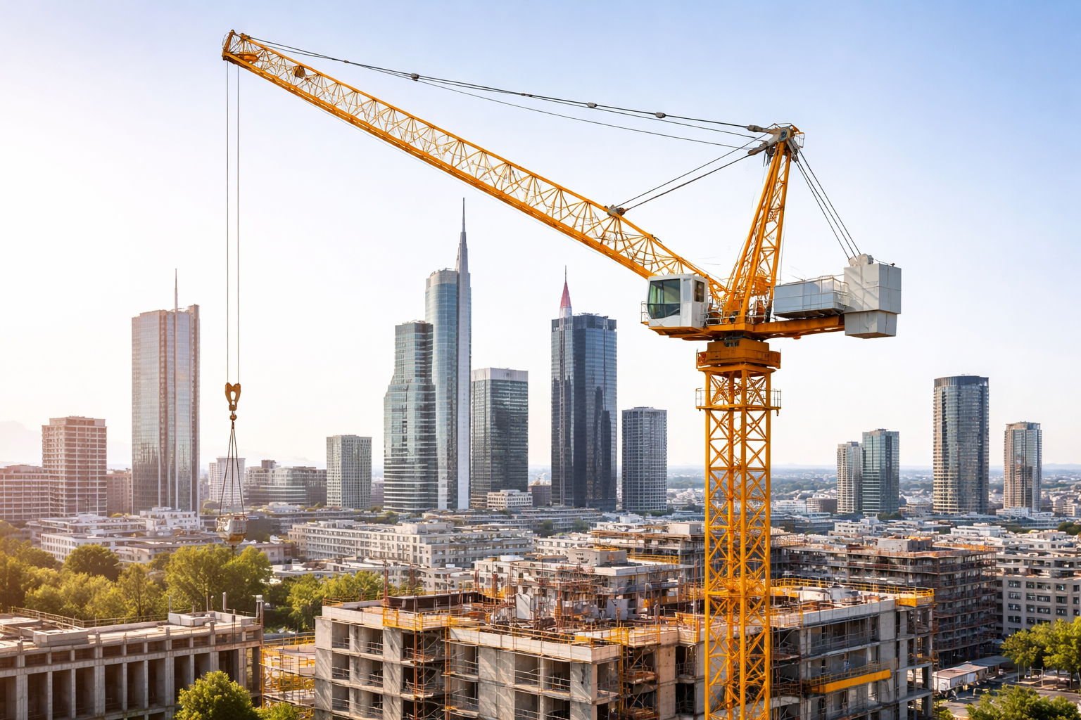 Luffing Tower Crane Rental Services India